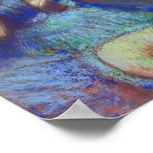 Dancers in Blue, Edgar Degas ポスター (角)