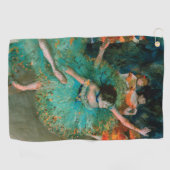 Dancers in Green by Edgar Degas ゴルフタオル (横)