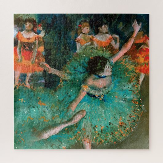 Dancers in Green by Edgar Degas ジグソーパズル (縦)