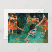 Dancers in Green by Edgar Degas ポストカード (正面/裏面)