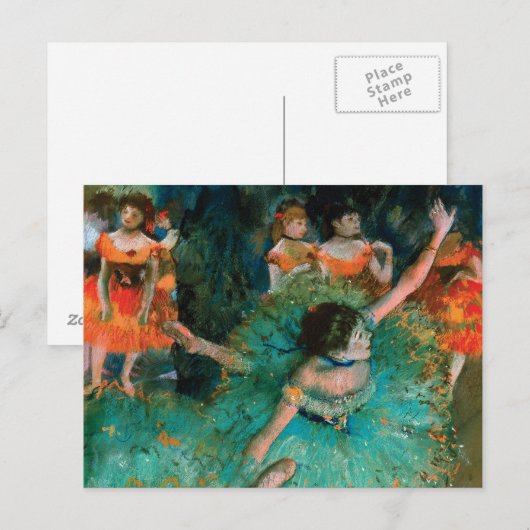 Dancers in Green by Edgar Degas ポストカード (正面/裏面)