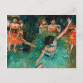 Dancers in Green by Edgar Degas ポストカード (正面)
