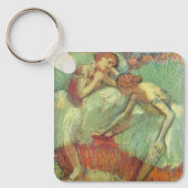 Dancers in Green by Edgar Degas, Dalletヴィンテージ キーホルダー (正面)