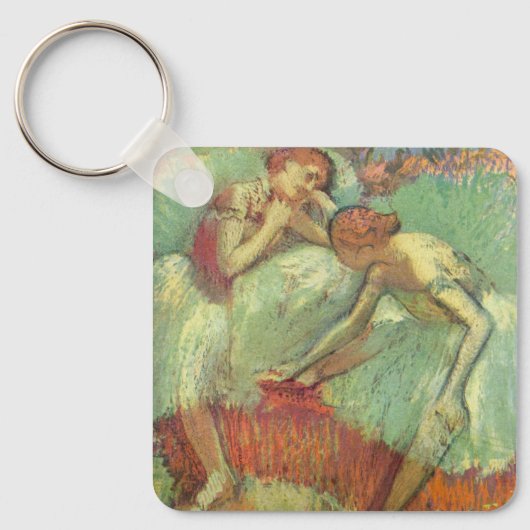 Dancers in Green by Edgar Degas, Dalletヴィンテージ キーホルダー (正面)