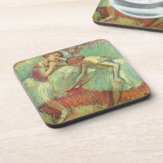 Dancers in Green by Edgar Degas, Dalletヴィンテージ コースター (左側)