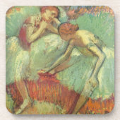 Dancers in Green by Edgar Degas, Dalletヴィンテージ コースター (正面)
