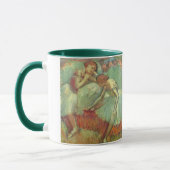 Dancers in Green by Edgar Degas, Dalletヴィンテージ マグカップ (左)
