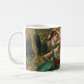 Dancers, Pink and Green by Degas，アート コーヒーマグカップ (左)