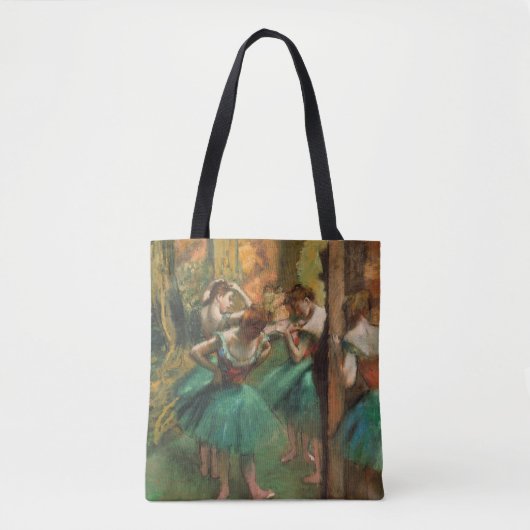 Dancers, Pink and Green by Degas,アート トートバッグ (正面)