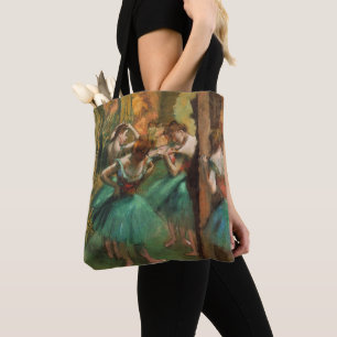 Dancers, Pink and Green by Degas,アート トートバッグ