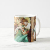 Dancers Pink and Green by Edgar Degas コーヒーマグカップ (正面右)