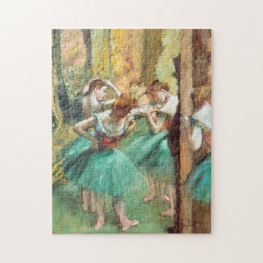 Dancers Pink and Green by Edgar Degas ジグソーパズル (縦)