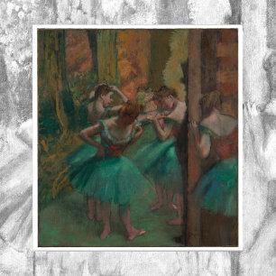 Dancers, Pink and Green by Edgar Degas Poster ポスター