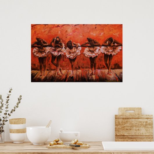 Dancers Secret I - Canvas Print ポスター (キッチン)