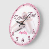 Dancer's Time Personalizable壁時計 ラージ壁時計 (傾斜)