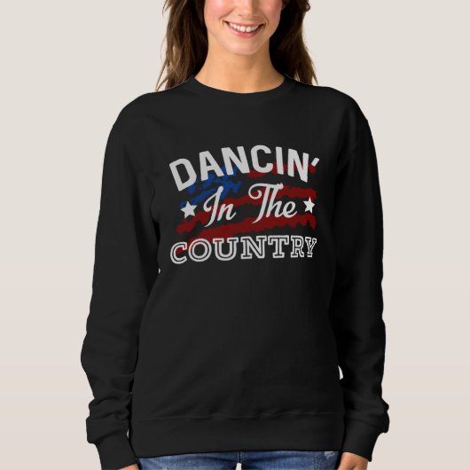 Dancin' In The Country Country Music Lyrics 2 スウェットシャツ (正面)