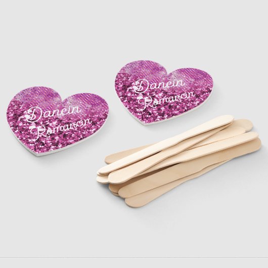 Dancin' Romancin' Pink Heart ハンドファン (組立なし)