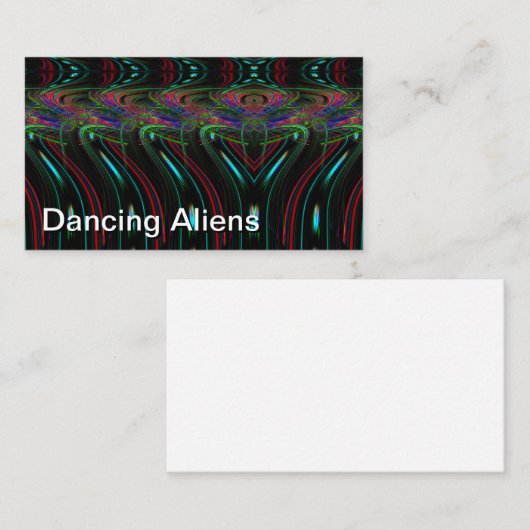 Dancing Aliens (you may change the words) 名刺 (正面/裏面)