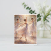Dancing ballerinas. Postcard ポストカード (スタンド正面)