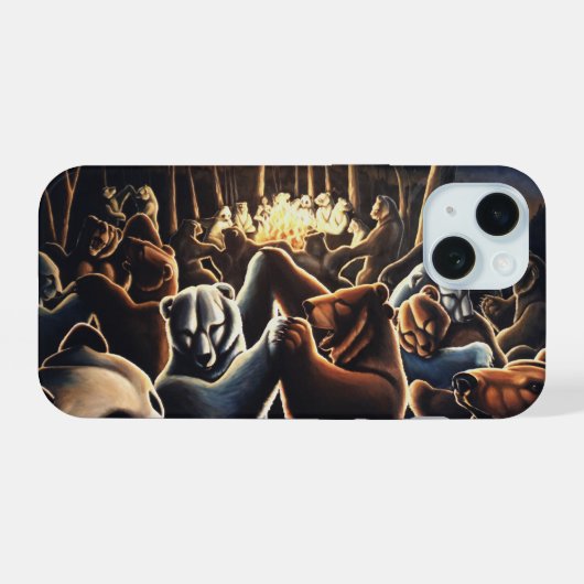 Dancing Bears iPhone Cases Party Animal Bear Case 15ケース (裏面横)