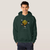 Dancing Bitcoin Cartoon Hoodie with Name パーカ (正面フル)