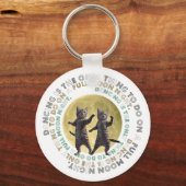 dancing cats-1  キーホルダー (正面)