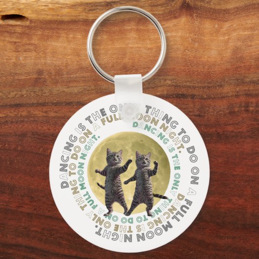 dancing cats-1  キーホルダー (正面)