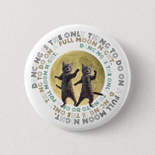 dancing cats-1 缶バッジ (正面)