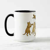 Dancing Cats Mug  マグカップ (左)