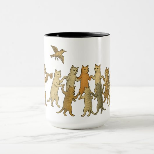 Dancing Cats Mug  マグカップ (中央)