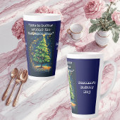 Dancing Christmas Tree Musical Notes Christmas Fun カフェラテマグ