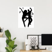 Dancing Couple Poster ポスター (ホームオフィス)