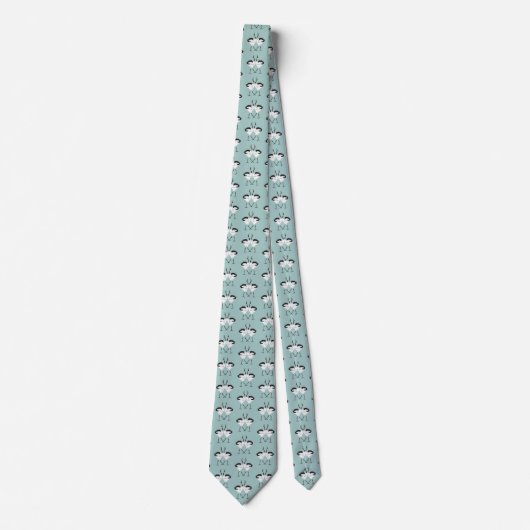 Dancing Cranes Neck Tie ネクタイ (正面)