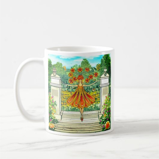 Dancing Daisy Mug コーヒーマグカップ (左)