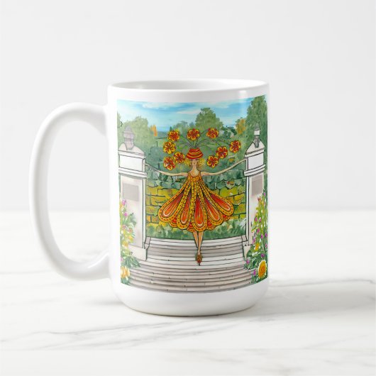 Dancing Daisy Mug コーヒーマグカップ (左)
