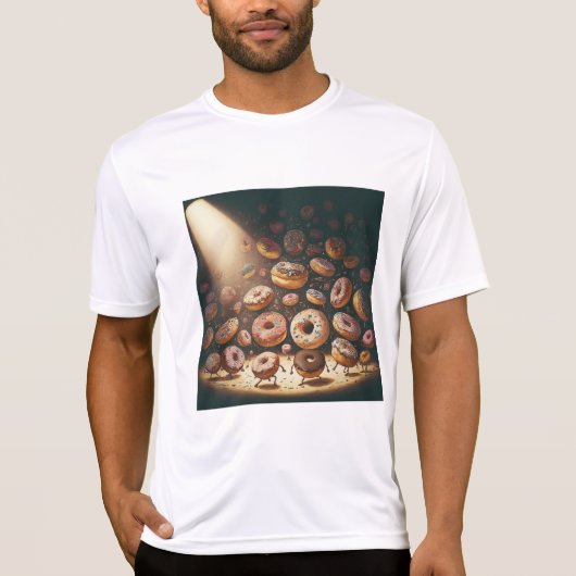 Dancing Doughnuts Surreal Bakery Tシャツ (正面)