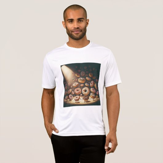 Dancing Doughnuts Surreal Bakery Tシャツ (正面フル)