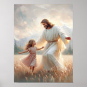 Dancing Faith, Christian Art, Jesus and Girl Danci ポスター (正面)