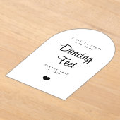 Dancing Feet Sign Wedding Flip Flops アクリル招待状 (レイダウン)