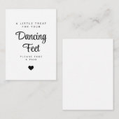 Dancing Feet Sign Wedding Flip Flops  ノートカード (正面/裏面)