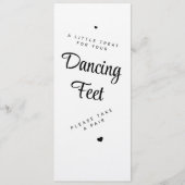 Dancing Feet Sign Wedding Flip Flops Invitation 招待状 (正面)