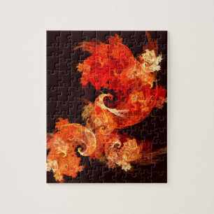 Dancing Firebirds Abstract Art ジグソーパズル
