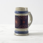 Dancing Galaxy Cosmic Drinkware Pattern ビールジョッキ (正面右)