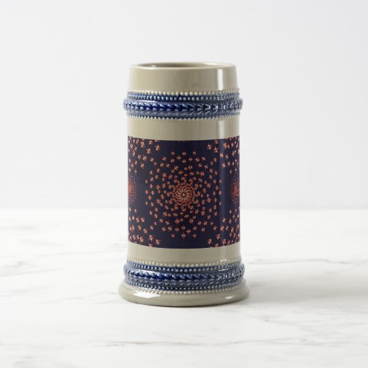 Dancing Galaxy Cosmic Drinkware Pattern ビールジョッキ (中央)