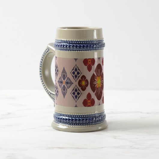 Dancing Galaxy Cosmic Drinkware Pattern ビールジョッキ (正面左)