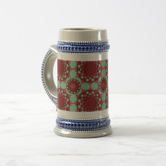 Dancing Galaxy Cosmic Drinkware Pattern ビールジョッキ (正面左)