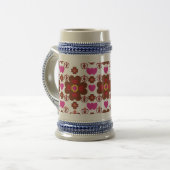 Dancing Galaxy Cosmic Drinkware Pattern ビールジョッキ (正面左)