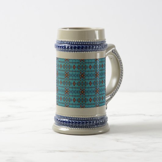 Dancing Galaxy Cosmic Drinkware Pattern ビールジョッキ (正面右)