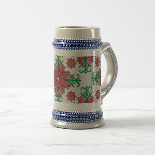 Dancing Galaxy Cosmic Drinkware Pattern ビールジョッキ (正面右)