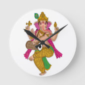 Dancing Ganesha Clock ラウンド壁時計 (正面)